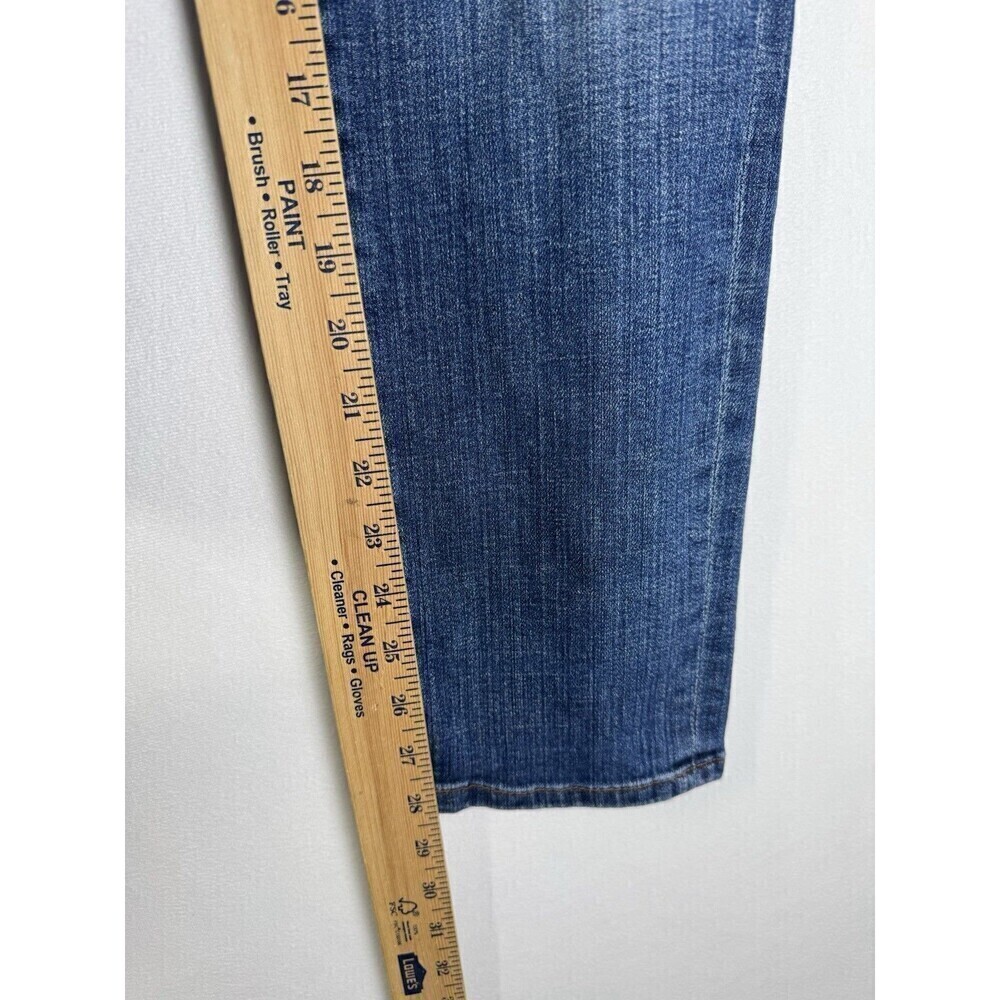 Eileen Fisher Jeans Womens 8 Blue Straight Leg Cotton Stretch Medium Wash Denim - Picture 7 of 9